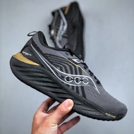 Saucony Triumph 22 Lightweight Sports Running Shoes Men's Shoes Black Gold 778