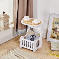 Bàn Tròn Kiêm Kệ Gỗ Đa Năng Chống Nước Chống Ẩm Mốc Mối Mọt Tuyệt Đối SZone Deco