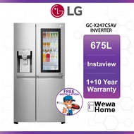 [FREE UNBOX] Toshiba LG Haier Hisense Faber Side By Side Inverter Refrigerator/Peti Sejuk