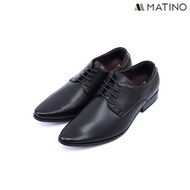 MATINO SHOES รองเท้าชายคัทชูหนังแท้ รุ่น MC/B 1166 - BLACK