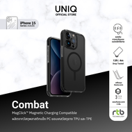 UNIQ เคสสำหรับ iPhone 15/15 Pro/15 Pro Max รุ่น Combat (MagClick™ Magnetic Charging Compatible)