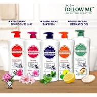 Follow Me Anti Bacterial Body Wash/1000ml/Extra Cool/Natural Fresh/Follow Me/Sabun Mandi/Sabun Mandi
