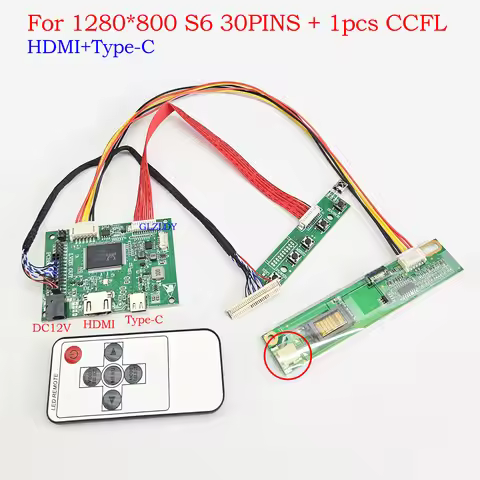 For B141EW01 LP141WX3 B140EW01 B154EW02 1280*800 LCD Screen Panel HDMI typec Controller Driver Board