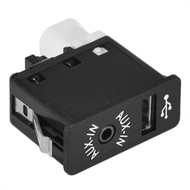 Car USB AUX In Plug Auxiliary Input Socket Switch With USB AUX Auxiliary Adapter For BMW E63 E81 E87