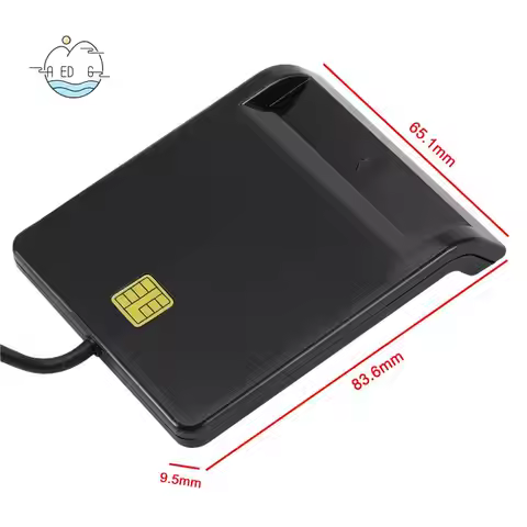 AED6-Universal Portable Smart Card Reader For Bank Card Card ID CAC DNIE ATM IC SIM Card Reader For 