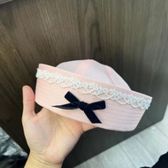 THANKSKY Thời trang Y2K Mũ thủy thủ Harajuku Ren nơ Mũ Hải Quân Tiếng Nhật JK. Mũ beret Phụ nữ