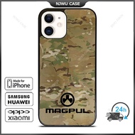 Magpul Multicam Camo Phone Case for iPhone 14 Pro Max / iPhone 13 Pro Max / iPhone 12 Pro Max / XS Max / Samsung Galaxy Note 10 Plus / S22 Ultra / S21 Plus Anti-fall Protective Case Cover