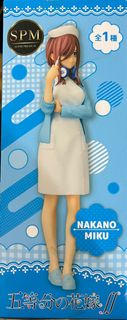 五等份花嫁 中野三玖 景品 figure 公仔 毛公仔