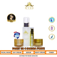 HYDE Skincare Paket Isi 5 Extra Glowing Forte Serum Lemon dan Sakura | Skincare Glowing Acne