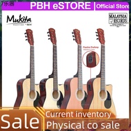 guitar ✾Mukita By BLW Semi Acoustic Electric Guitar  38 Inch Gitar Elektrik Akustik Starter Pack Beginner Package♂