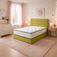 【MR 99 FURNITURE】 Queen Fabric Bedframe Katil Fabrik Lembut 7703-5