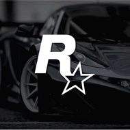 "stock'Car Sticker JDM Modified Video Game Merchandise GTA5 Speed R Star Car Sticker Triangle Window
