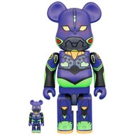 Be@rbrick Evangelion Unit 01 (new paint version) 初號機  100% & 400% bearbrick