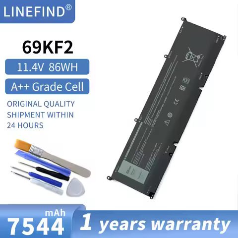69KF2 Battery for DELL XPS 15 9500 9510 9520 9530 Precision 5550 5560 G15 5510 5511 5520 5515 5521 G