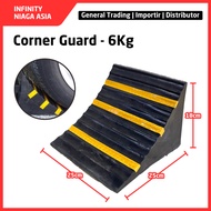 INADS Wheel Chock Rubber Tire Chock 6Kg Truck Bus Car Wheel Retainer Reflective Rubber Scotlight Sto