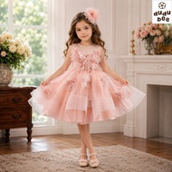 ODETTE Premium Children's Party Dress - Luxury Girls' Birthday Princess Dress