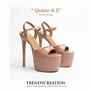TC Platform high heels - Nude 6.5 inch Pageant high heels - Quinn by Trendycreation