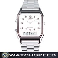Casio AQ-230A-7B AQ230A-7B Vintage Dual Time Analog Digital 100M Unisex Watch