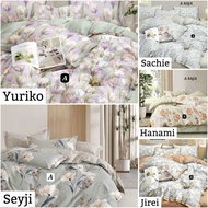 KATUN Bed Cover Set Bedcover Only Original Japanese Cotton Various Floral Motifs Single Double Size 
