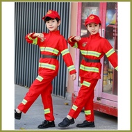 ▼ △ 【Ice Bear 】Fireman Costume for Kids Birthday Theme Suit for Boy Girl Career Day Guidance Costum