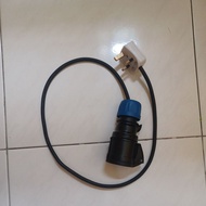UK BS 1363 13Amp plug to IEC60309 CEE 16A 3 pin cable cord
