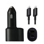 Original Samsung 45W&15W Dual Port Super Fast Car Charger PD 3.0 Fast Charging Car Adapter With 5A U