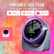Smart F70 Turbo Fan – 100 Adjustable Speeds, LED Screen, Quiet 27dB, 6000mAh Battery, 360° Tilt, Rem