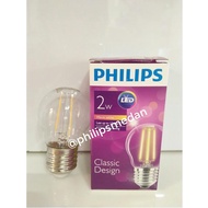 Philips LED Deco Classic 2watt 3000K Yellow Light Bulb NEW ITEM