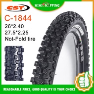 1pc CST tyres C1844 Mountain Bike Tires Rock Hawk Off Road 26/27.5 Inch 26*2.40 27.5*2.25 Steel Wire Tire Non-slip And Wear Resistant Bicycle Parts