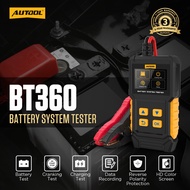 AUTOOL BT360 Battery System Tester Comprehensive Testing for Cars  Trucks Motorcycles Measures Batte