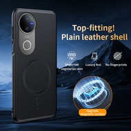Casing for vivo iQOO Z10R 5G iQ00 iQOOZ10R Phone Case Leather Strong Wireless Charging Car Magnetic 
