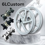 6LCustom Hub Pnp Y15, Y16, Chrome, Black, Titanium Sportrim 6 Batang Custom rim