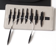[ewe]-5+8 Sleeve Needles Aluminum Oxide Removable Circular Needle Set Interchangeable Circular Needl