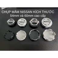 Nissan wheel rim and rim Logo, size 54mm/ 60mm