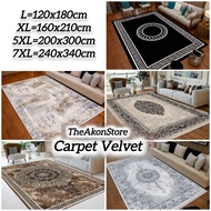 Karpet Velvet 3D Akon Store Cantik-Siap Sedia Dalam 4 Saiz 7XL/5XL/3XL/XL/L | Karpet Velvet Murah