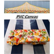 itop (Fruits Printed ) PVC Tarpaulin 10' x 10' Roof 80cm Canopy Cloth Only Kanopi Khemah Pasar Malam