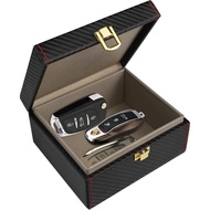 Faraday Box, [Carbon Fiber Texture] RFID Box for Car Keys, Key Fob Protector, Signal Blocker for Key