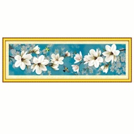 Magnolia Flower And Bird Cross Stitch DIY Kit 11CT 9CT Handmade Embroidery New Home Decoration Paint