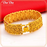 [ของแท้ 100% ส่งไว!] Original Saudi Gold 18k Gold Bracelet Mens Watch Chain Real Gold Jewelry