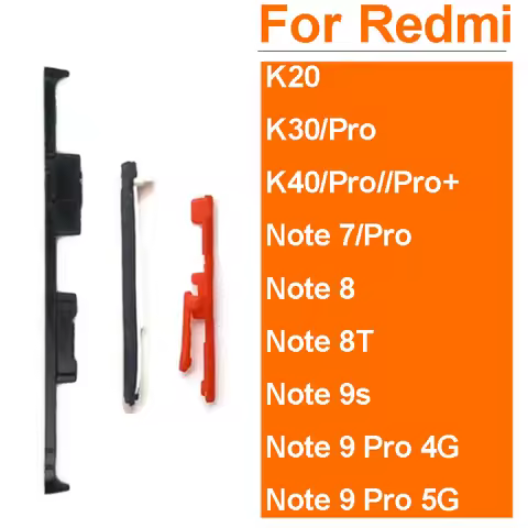 Power Volume Key Buckle For Xiaomi Redmi K20 K30 Pro Note 7 8 9 Pro Note 8T 9S 5G Side Button Power 