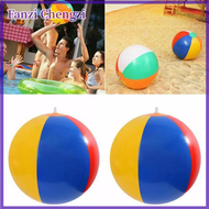 Fanzi ลูกบอลชายหาดสระน้ำเล่นสำหรับเด็กลูกบอลพีวีซีของเล่นเป่าลมของเล่นแบบโต้ตอบ1ชิ้น