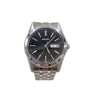 SEIKO mens watches Wrist Watch analogues stainless BLK 7N43-0AM0 Direct from Japan Secondhand