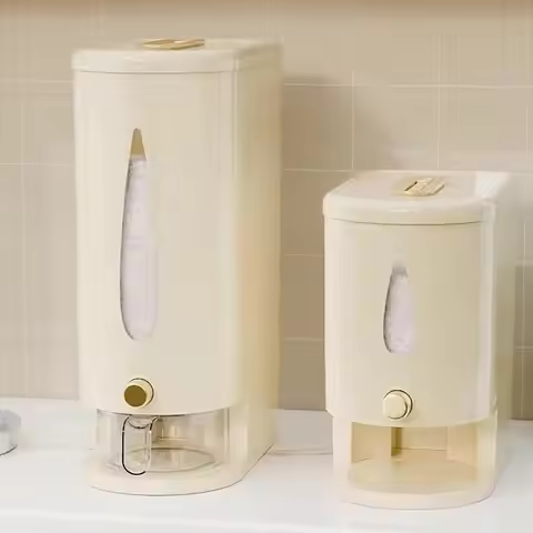 5kg/10kg Rice Dispenser Sealed and Fresh Moisture Proof Rice Storage Container Insect-proof Rice Buc