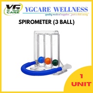 Breathing Exerciser Respiratory Spirometer Lung Trainer (3 Ball Spirometer)