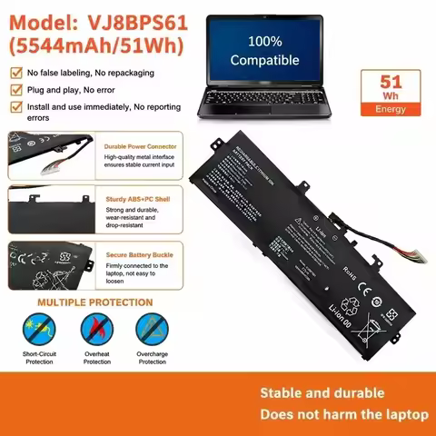 [NEW] 7.7V 51Wh Laptop Battery VJ8BPS61 for Sony for VAIO F16 VJF16190311W VJF16190111L Battery