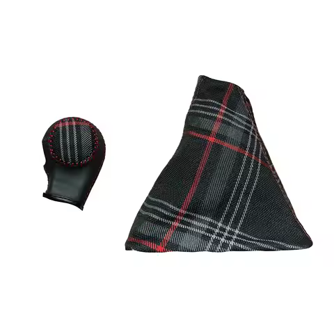 Dust Cover for Volkswagen VW Golf 7 7.5 GTI Rline TCR Tartan Fabric Gear Shift Cover Dust Replacemen