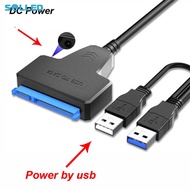 SATA To USB Type-A Hard Drive Cable 5Gbps External Hard Drive Cable Connector 2.5" SATA Drive Adapter USB3.0 SATA Drive Cable