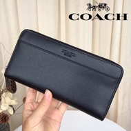 Long Wallet Men Zipper Wallet Fashion Lychee Pattern 74978