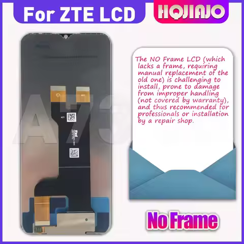 High Quality 6.52'' LCD Display Touch Screen Digitizer Assembly For ZTE Blade A73 5G - Replacement a