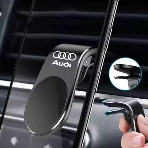 Car Tire Valve/ Magnetic Car Phone Holder Metal Stand Accessories For Audi Sline A1 A2 A3 A4 A5 A6 A